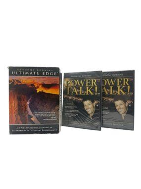 Tony Robbins Ultimate Edge CD Set + Sealed Power Talk CDs Journal
